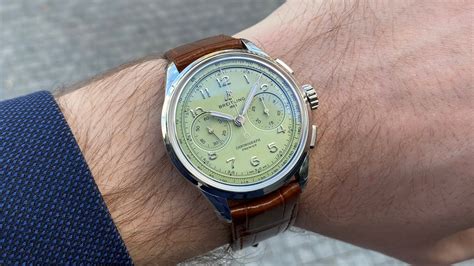 breitling pistachio b09|Breitling premier pistachio green.